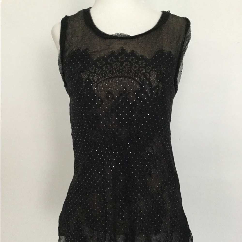 Elie Tahari lace stretch tank